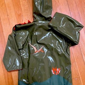 Boys rain dinosaur jacket (4T)